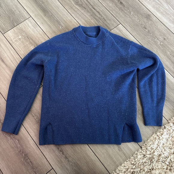 lululemon athletica Sweaters - lululemon athletica Blue Cowl Neck Sweater